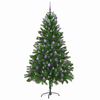 vidaXL Árvore de Natal com 300 LEDs com suporte Verde 180 cm PE