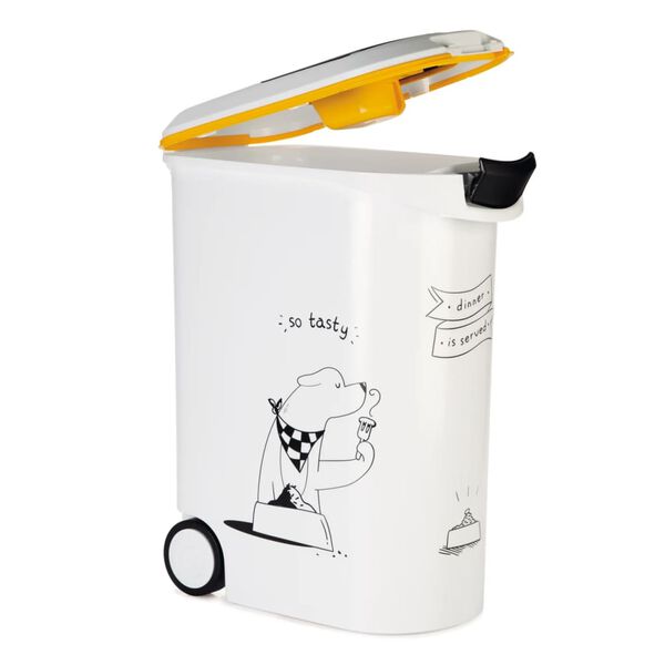 Curver Recipiente para ra&ccedil;&atilde;o de c&atilde;es Dinner is Served com rodas 54 L