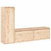vidaXL M&oacute;veis de TV 3 pcs madeira de pinho maci&ccedil;a