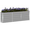 vidaXL Floreira Cinzento-claro 160 x 40 x 75 cm A&ccedil;o
