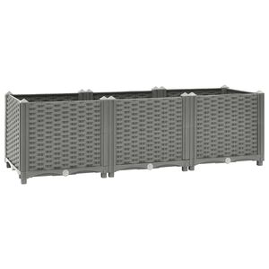 vidaXL Canteiro elevado 120x40x38 cm polipropileno