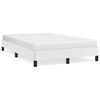 vidaXL Estrutura de cama sem colch&atilde;o 120x190cm couro do falso branco