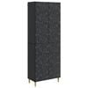 vidaXL Conjunto de Gabinete 2 pcs Preto Derivados de Madeira