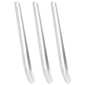 vidaXL Raspadores de suor de cavalo 3 pcs alum&iacute;nio prateado