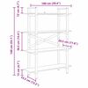 vidaXL Estante Madeira Antiga 100 x 33,5 x 140 cm Madeira processada