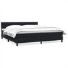 vidaXL Cama com molas colch&atilde;o 200x210 cm veludo preto