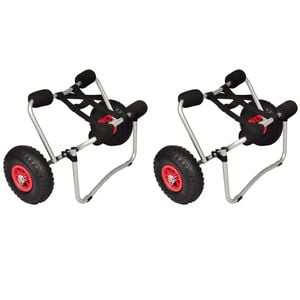 vidaXL Tr&oacute;leis para caiaque 2 pcs alum&iacute;nio