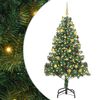 vidaXL &Aacute;rvore de Natal com 300 LEDs com suporte Verde 180 cm PVC