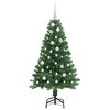 vidaXL &Aacute;rvore de Natal Artificial Verde 150 cm PVC, A&ccedil;o e Pl&aacute;stico