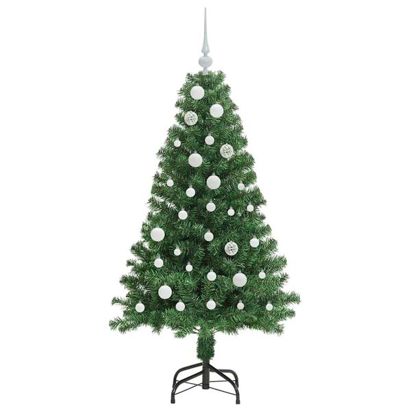 vidaXL &Aacute;rvore de Natal Artificial Verde 150 cm PVC, A&ccedil;o e Pl&aacute;stico
