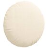 vidaXL Almofadas de Assento 2 pcs Creme &Oslash; 40 cm
