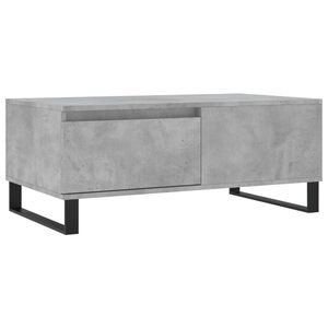 vidaXL Mesa de centro 90x50x36,5 cm derivados madeira cinzento cimento
