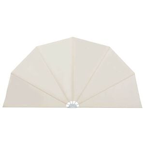 vidaXL Toldo lateral dobr&aacute;vel para terra&ccedil;o 160 cm creme