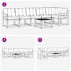 vidaXL Conjunto de Sof&aacute;s para Exterior 7 pcs Cinza Natural e Claro
