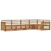 vidaXL Conjunto de Sof&aacute;s para Exterior 5 pcs Natural