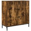 vidaXL Buffet Carvalho Defumado 79,5 x 33 x 82 cm Derivados de Madeira