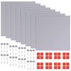 vidaXL Espelho de azulejos de vidro sem moldura 8 pcs 20,5 cm