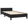 vidaXL Estrutura de cama c/ cabeceira 90x190 cm veludo preto
