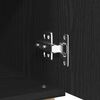vidaXL Buffet Preto 60 x 35 x 70 cm Madeira processada
