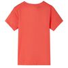 T-shirt manga curta para crian&ccedil;a vermelho-claro 104