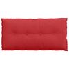 vidaXL Travesseiro para Costas Vermelho 100 x 19 x 50 cm tecido