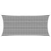 vidaXL Vela de Sombra 2 x 4 m HDPE Retangular Antracite e Branco