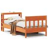 vidaXL Cama sem colch&atilde;o 75x190 cm madeira de pinho maci&ccedil;a castanho-mel
