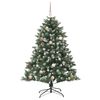 vidaXL &Aacute;rvore de Natal Artificial Verde 150 cm PVC, Pl&aacute;stico e A&ccedil;o