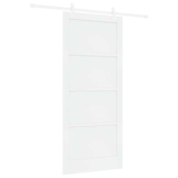 vidaXL Porta Deslizante Branco 93 x 211 cm Madeira de Pinheiro S&oacute;lida