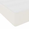vidaXL Estrutura da Cama com colch&atilde;o Creme 180 x 200 cm tecido