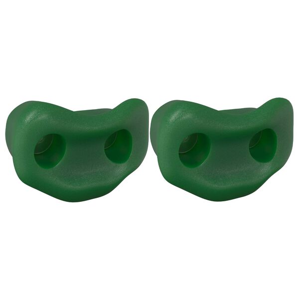 vidaXL Agarras de Escalada 2 pcs Verde 100 x 67 x 43 mm PP