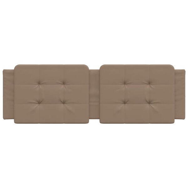 vidaXL Almofad&atilde;o de cabeceira Zadar 160 cm couro artificial cappuccino