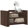 vidaXL Mesa de centro 80x50x50 cm derivados madeira carvalho castanho
