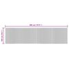 vidaXL Tapete retangular 100x400 cm bambu castanho
