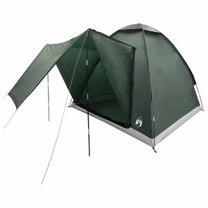 vidaXL Barraca de Camping 2 pessoa Verde Ex&eacute;rcito Poli&eacute;ster e A&ccedil;o