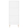 vidaXL Arm&aacute;rio alto 34,5x34x180 cm madeira processada branco