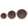 vidaXL Cesta de Plantas com armazenamento 3 pcs Castanho Rattan Kubu