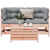 vidaXL 3 pcs conj. lounge jardim c/ almofad&otilde;es madeira douglas maci&ccedil;a