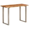 vidaXL Mesa de jantar 110x50x76 cm madeira de ac&aacute;cia maci&ccedil;a