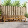 vidaXL Conjunto de Sof&aacute;s para Exterior 4 pcs Natural