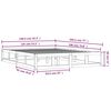 vidaXL Estrutura de cama casal 135x190 cm madeira maci&ccedil;a