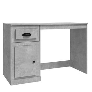 vidaXL Secret&aacute;ria c/ gaveta 115x50x75 derivados madeira cinza cimento