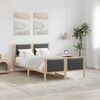 vidaXL Estrutura da Cama Cinza Escuro 120 x 200 cm tecido