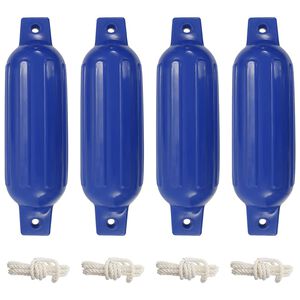 vidaXL Para-choques para barco 4 pcs &Oslash; 11x40 cm PVC azul