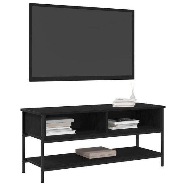 vidaXL Conjunto de m&oacute;vel de TV Carvalho Preto 100 x 35 x 45 cm
