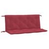 vidaXL Almofad&otilde;es banco jardim 2 pcs tecido oxford vermelho tinto