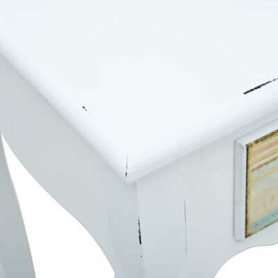 vidaXL Mesa consola 80x40x74 cm madeira branco
