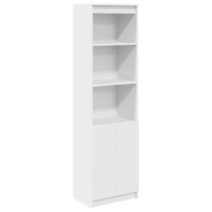 vidaXL Aparador alto 50x35x180cm derivados de madeira branco