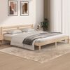 vidaXL Estrutura de cama super king 180x200 cm pinho maci&ccedil;o