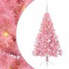 vidaXL &Aacute;rvore de Natal Artificial Pr&eacute;-iluminada Rosa 150 cm PVC
